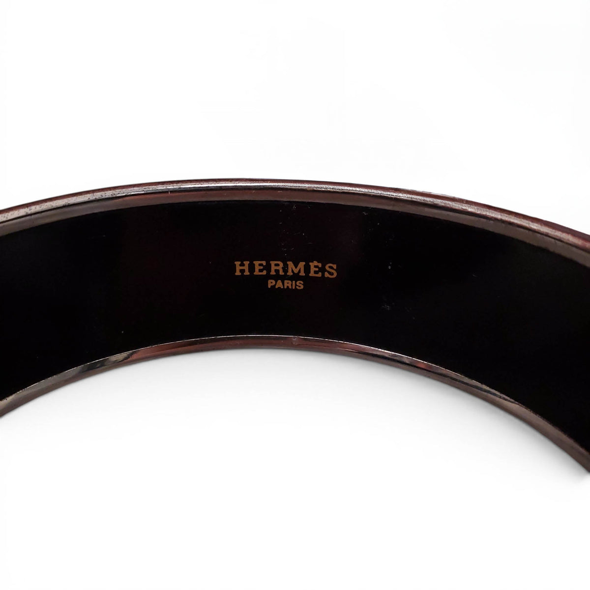 HERMÈS LARGE PATTERNED BANGLE - SIZE 70