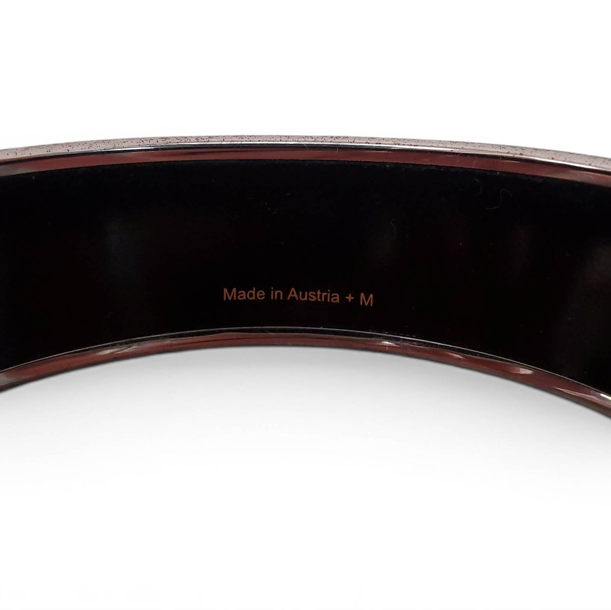HERMÈS LARGE PATTERNED BANGLE - SIZE 70