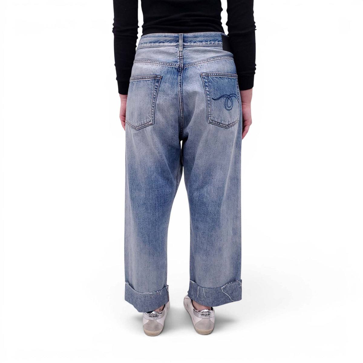 R13 CROSSOVER JEANS - SIZE 28