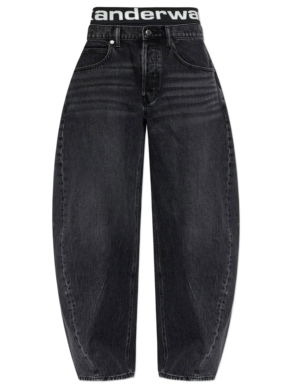 Alexander Wang Women Blow-Up Jeans With Logo Bike Short Waistband
