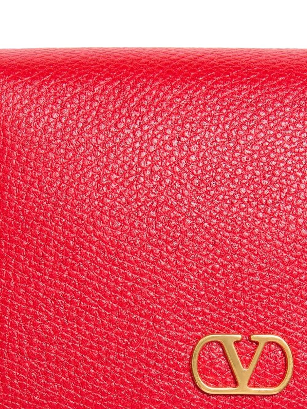 Valentino Garavani Women Vlogo Signature Grainy Leather Wallet
