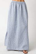 Aleah Linen Skirt In Denim