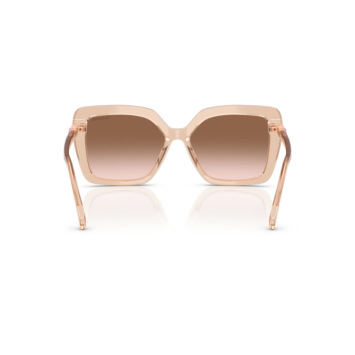 0Sk6049 Bold Oversized Square Sunglasses with Crystal Embellishments