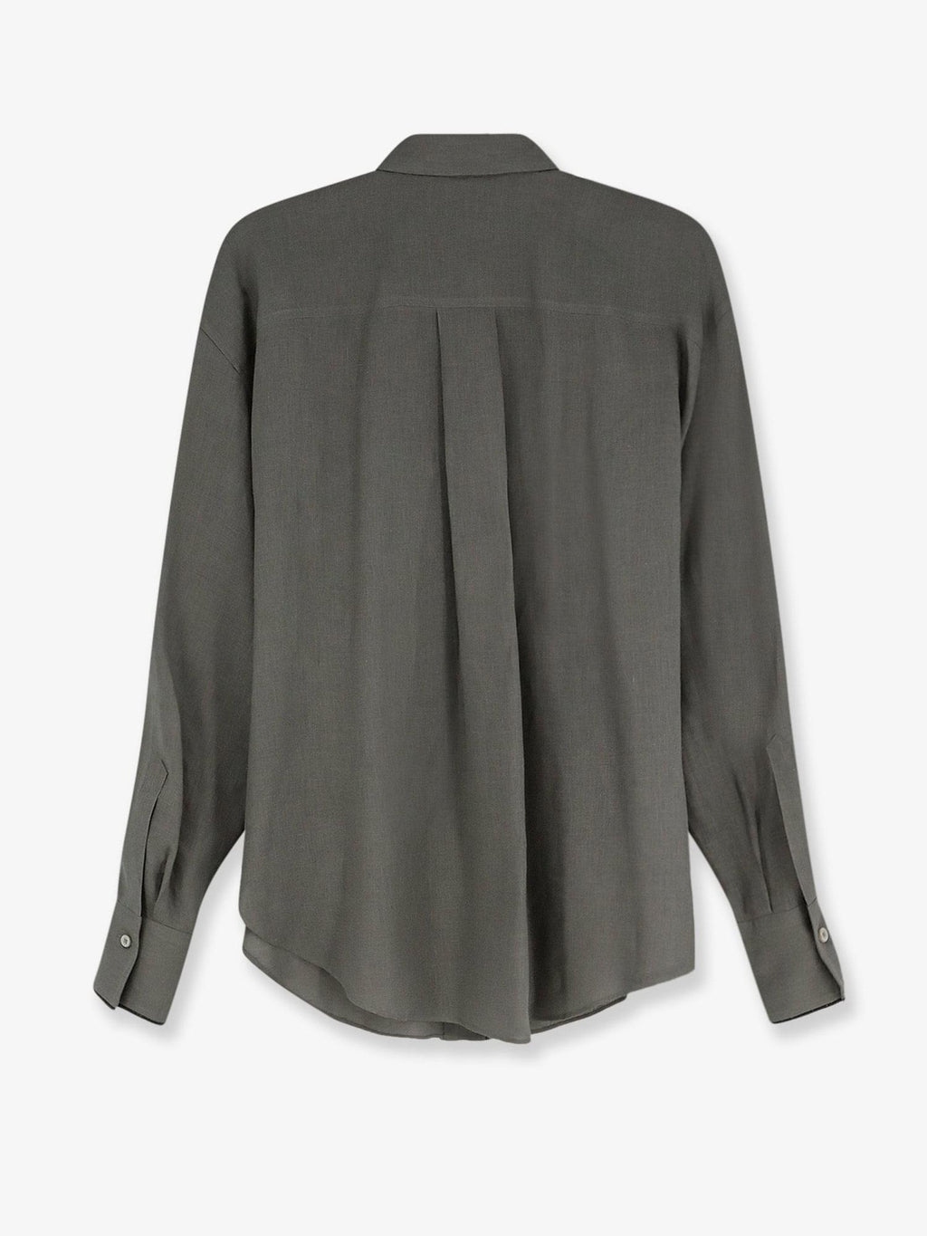 Brunello Cucinelli Women Linen Shirt With Monili Detail