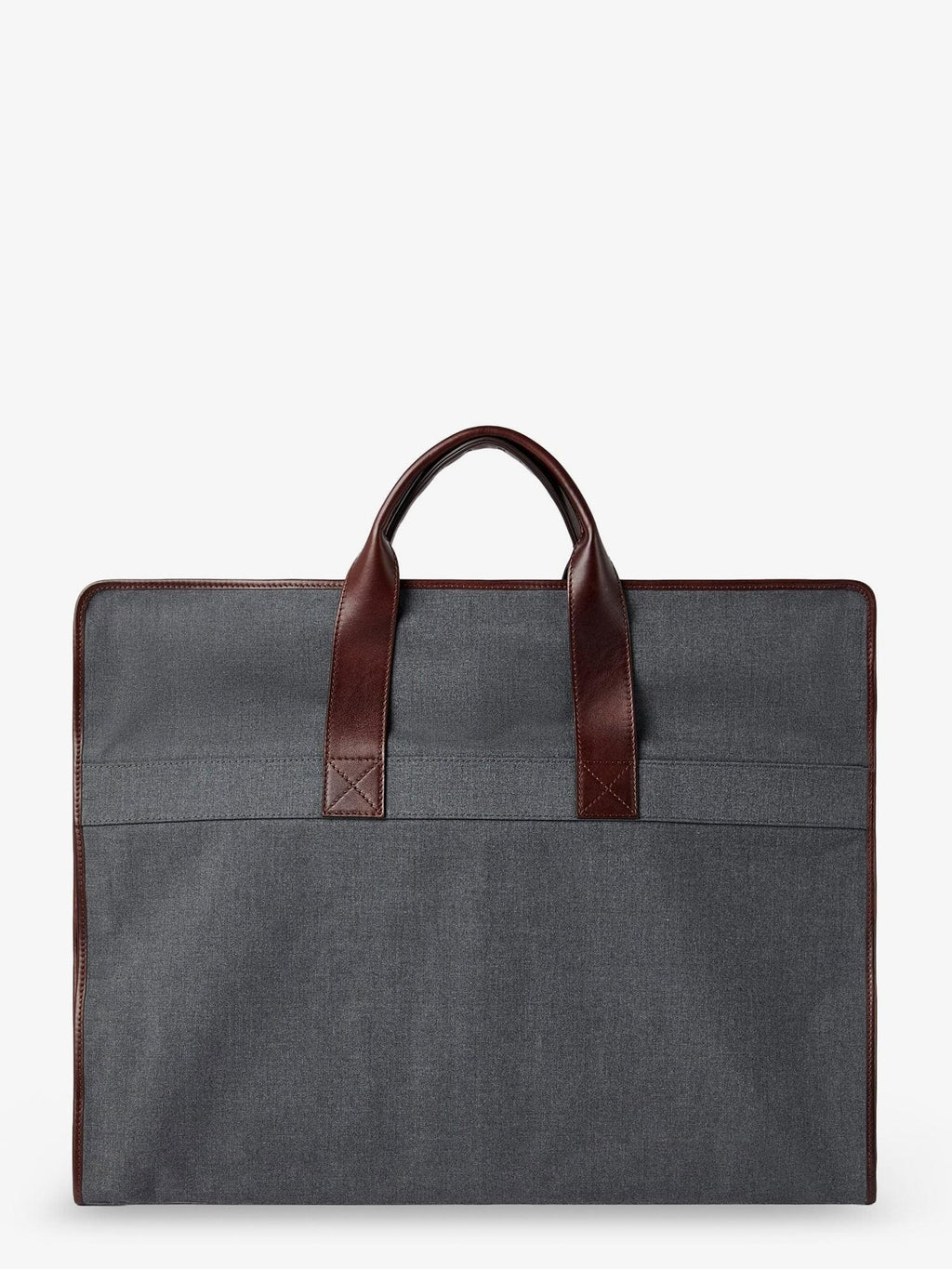 Brunello Cucinelli Men Technical Fabric And Leather Garment Bag