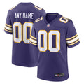 Minnesota Vikings Purple Classic Custom Game Jersey