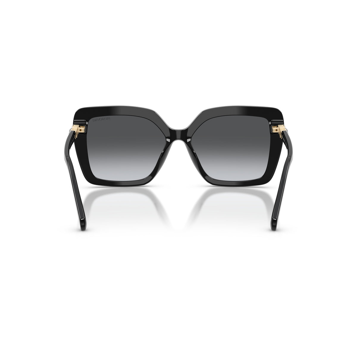 0Sk6049 Oversized Square Sunglasses with Gold Accents