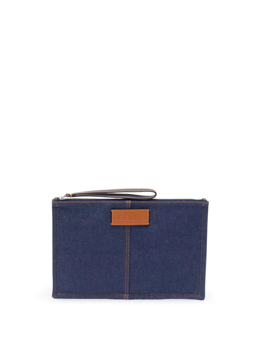 Fendi Men Flat Pouch Denim