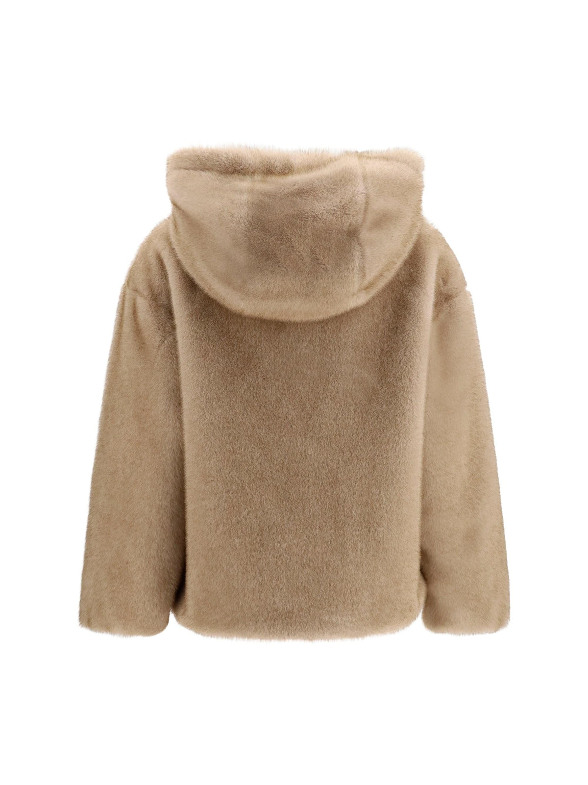 Herno Women Hooded Jacket In Eco-Fur