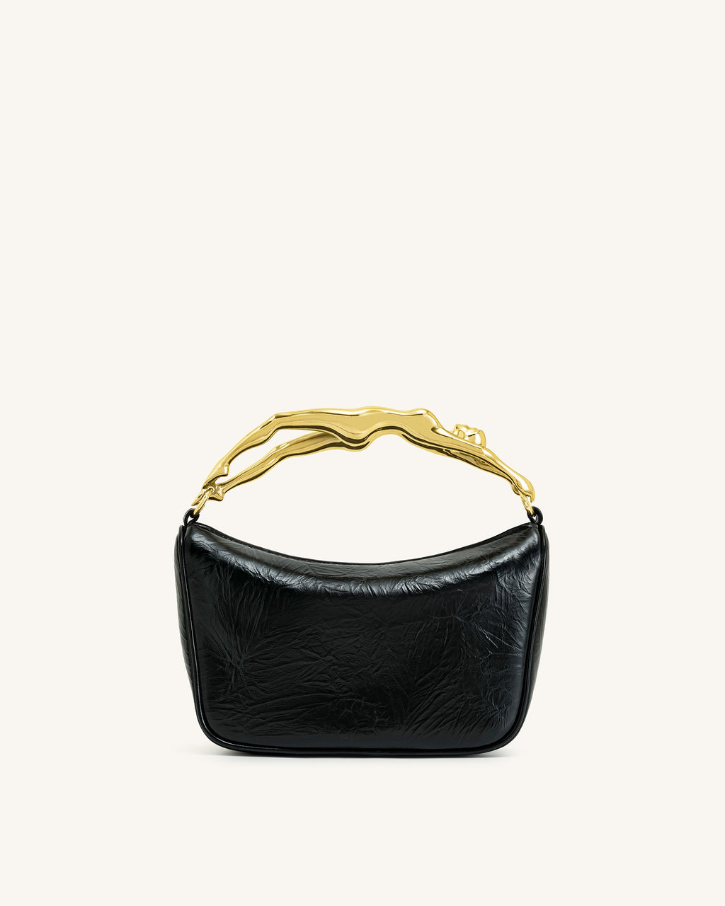 Jenny Human-shaped Handle Handbag - Black