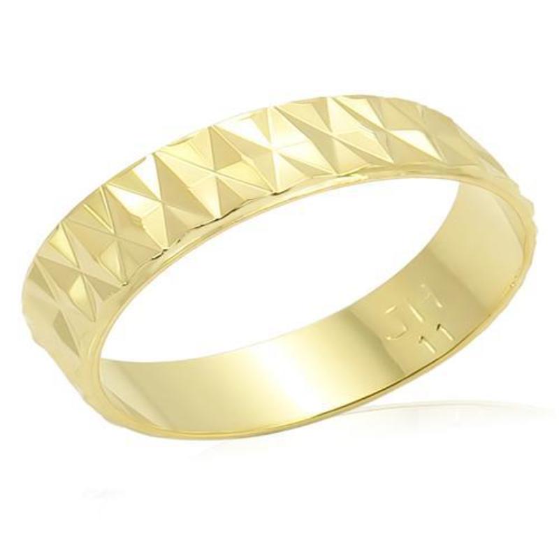 Gold Brass Ring with No Stone