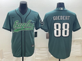 Men's Philadelphia Eagles Dallas Goedert #88 Midnight Green Game jersey Joint Edition