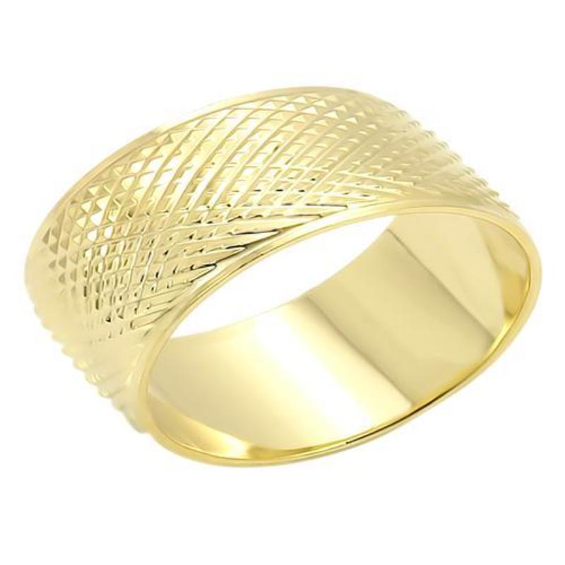 Gold Brass Ring with No Stone