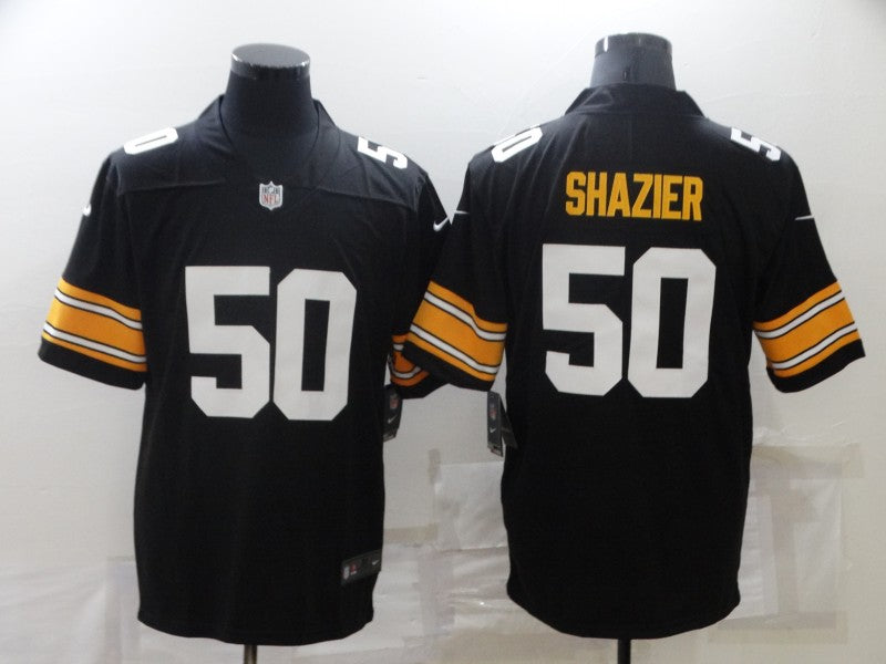 Men's Pittsburgh Steelers Ryan Shazier #50 Black Player Game jersey