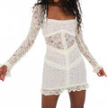 Cleo Mini Dress In White