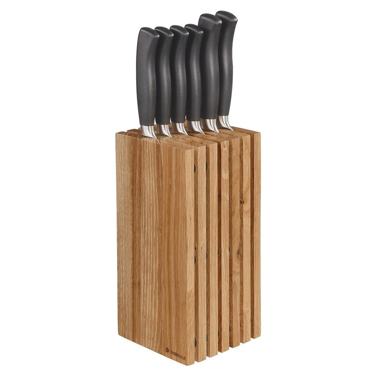 Zassenhaus Slotted Wood Knife Block, Holds 12 Knives