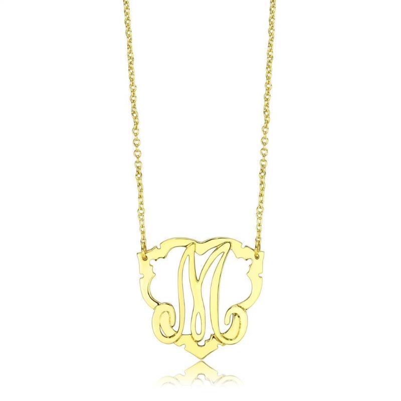 Flash Gold Brass Necklace with No Stone