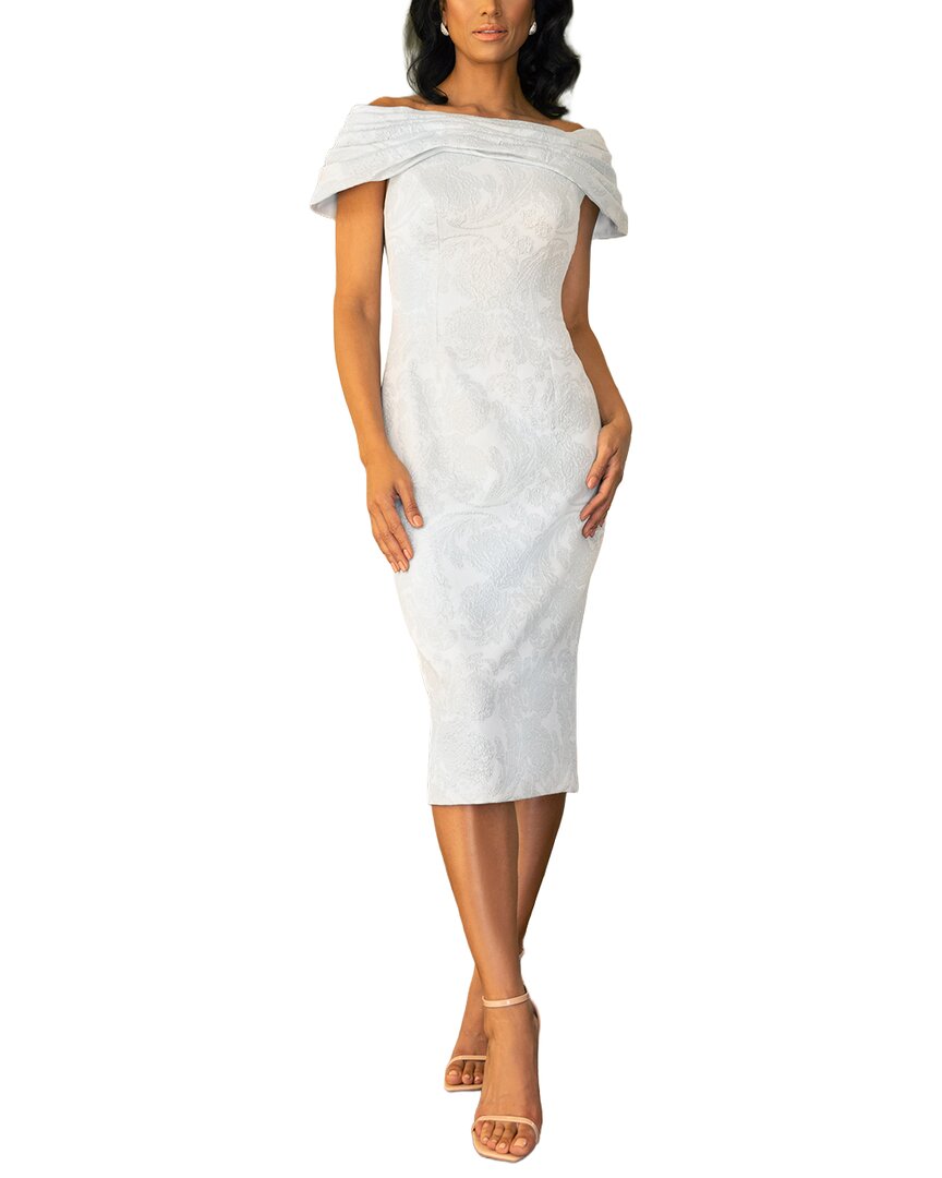 Terani Couture Solid Midi Dress