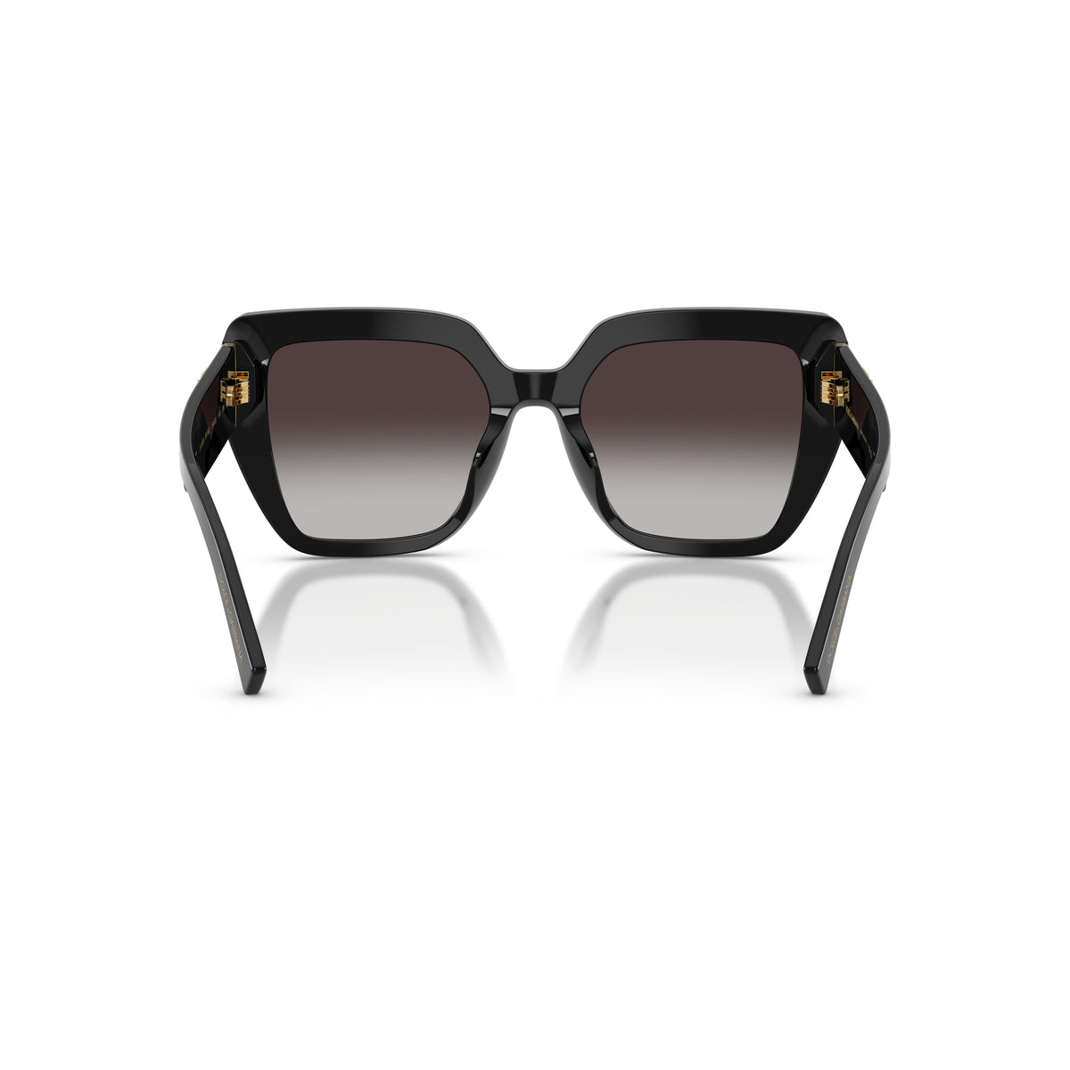 Oversized Square Frame Sunglasses With Heart Accents