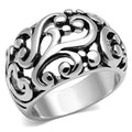Rhodium Brass Ring with No Stone