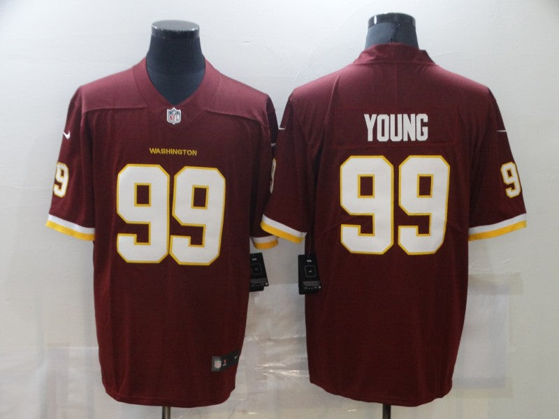 Men's Washington Commanders Chase Young #99 Red Game jersey