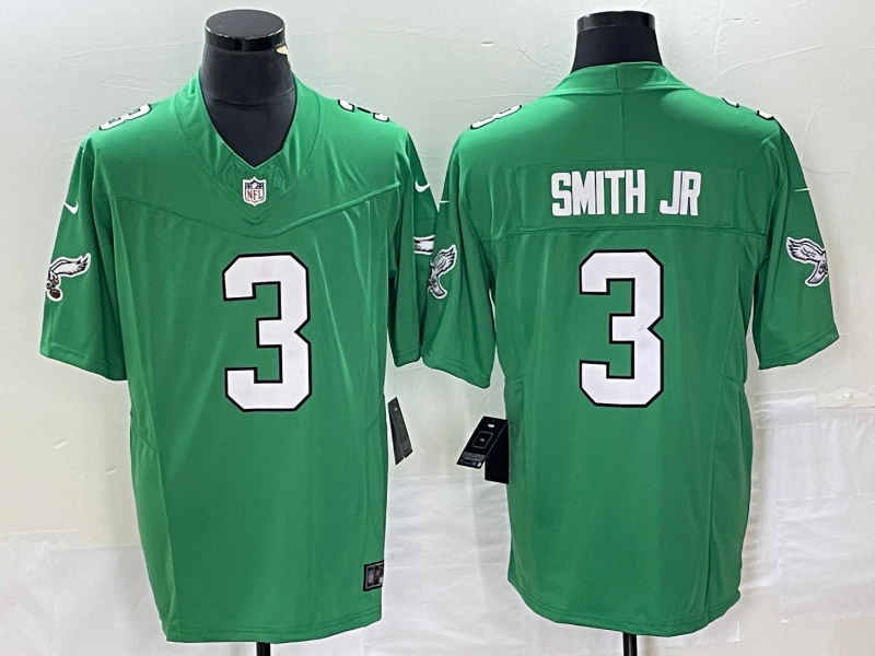 Men's Philadelphia Eagles Nolan Smith #3 Kelly Green Game jersey