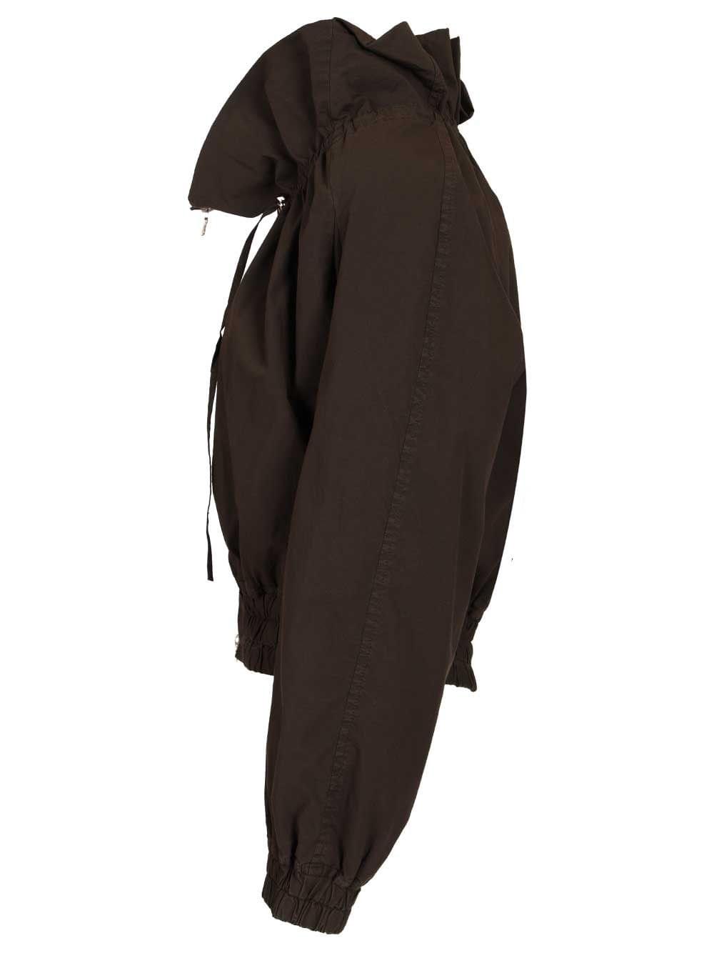 Dries Van Noten Women Cotton Blend Ruffled Jacket
