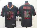 Men's San Francisco 49ers Joe Montana #16 Black Game Player jersey