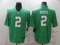 Men's Philadelphia Eagles Jalen Hurts #2 Green Game jersey