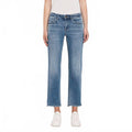 Mid Rise Crop Straight Jean In Stately