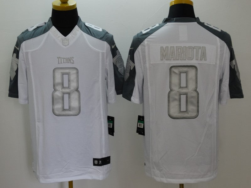 Men's Tennessee Titans Marcus Mariota #8 White Game jersey