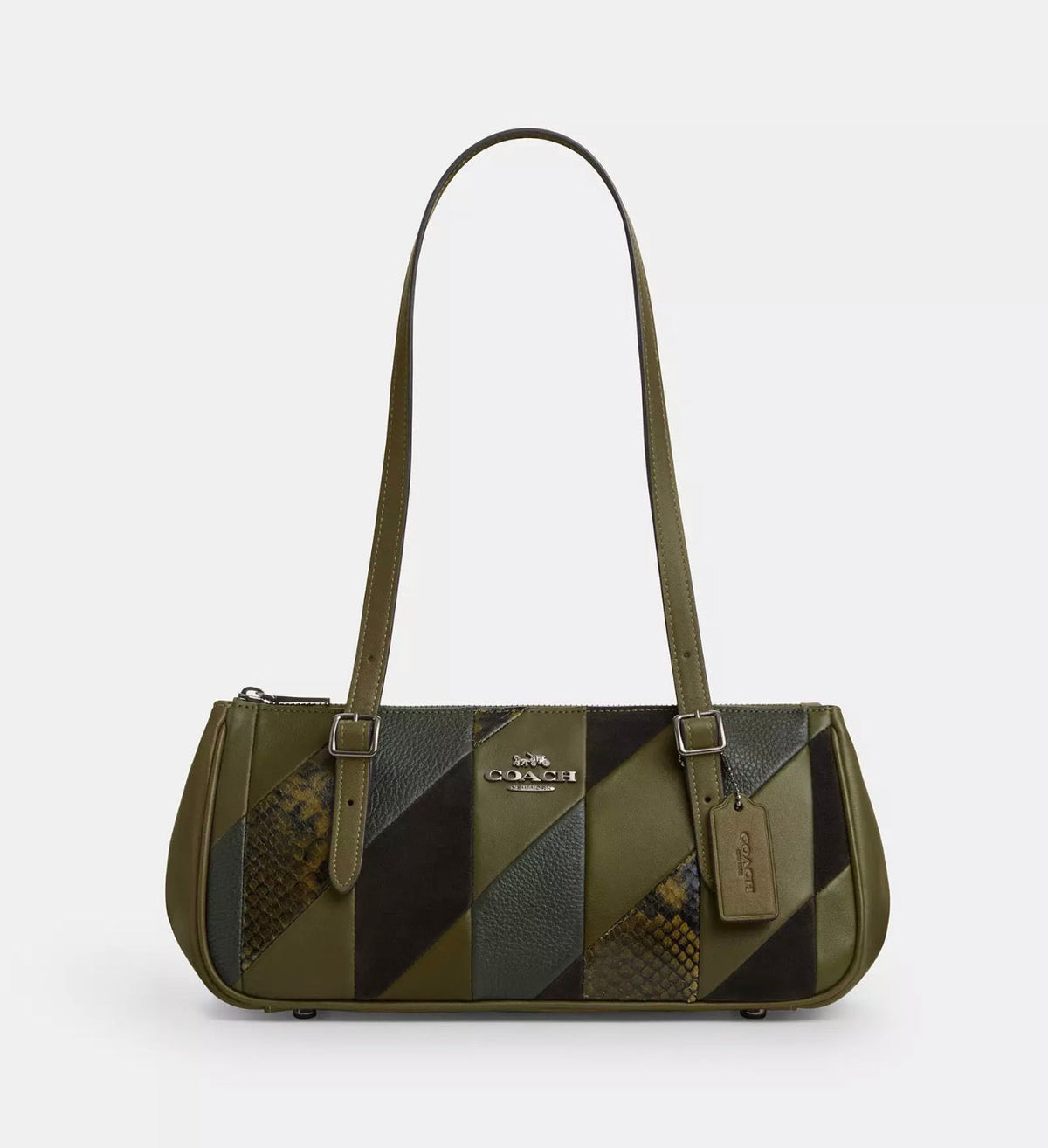NWT Coach Leather Asher Shoulder Bag with Patch Work