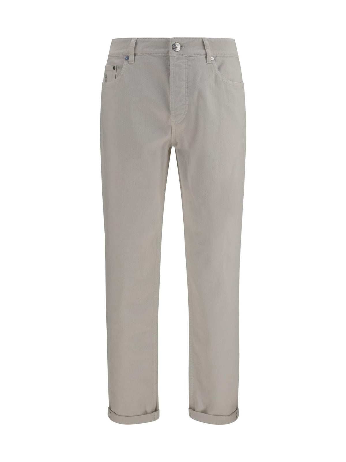 Brunello Cucinelli Men Jeans With Turn-Up Hem