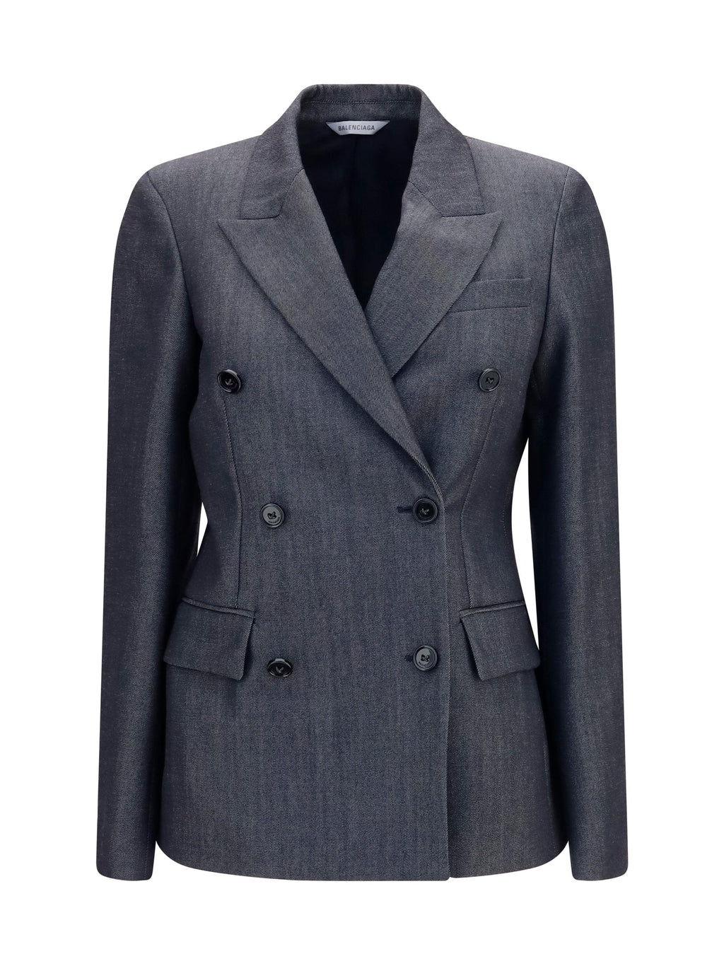 Balenciaga Women Double-Breasted Wool Blazer