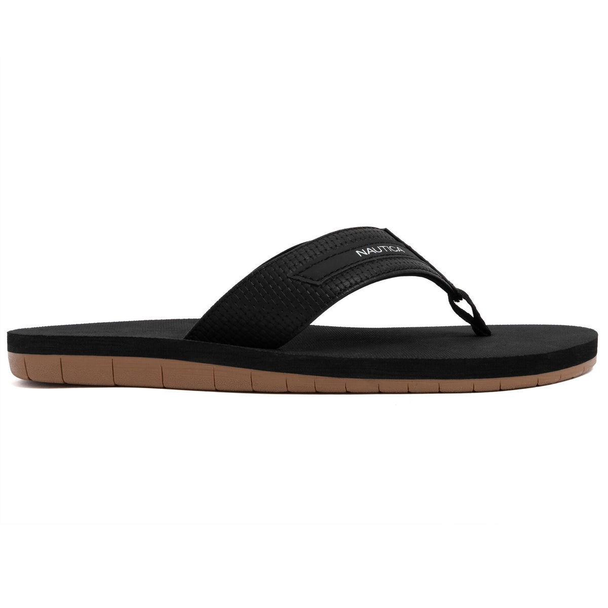 Nautica Mens Logo Flip-Flop
