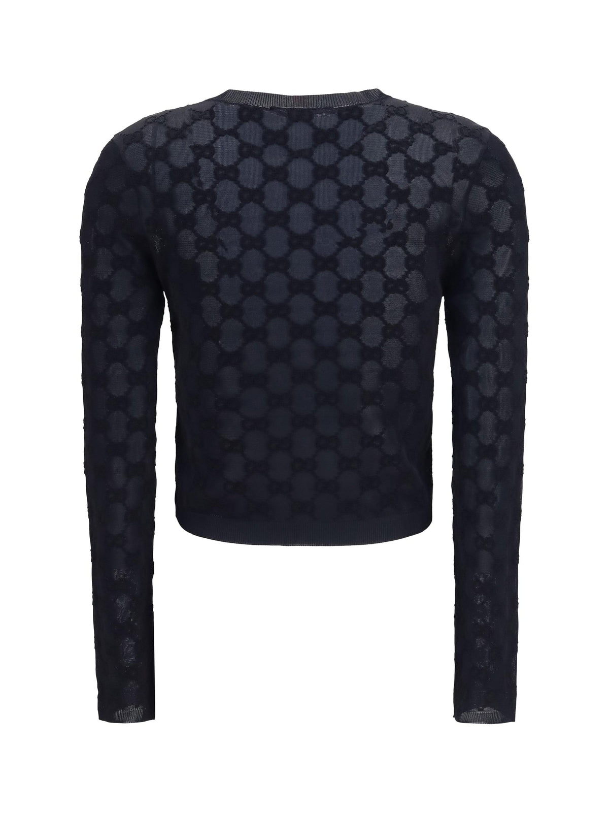 Gucci Women Gg All-Over Viscose Crepe Cardigan