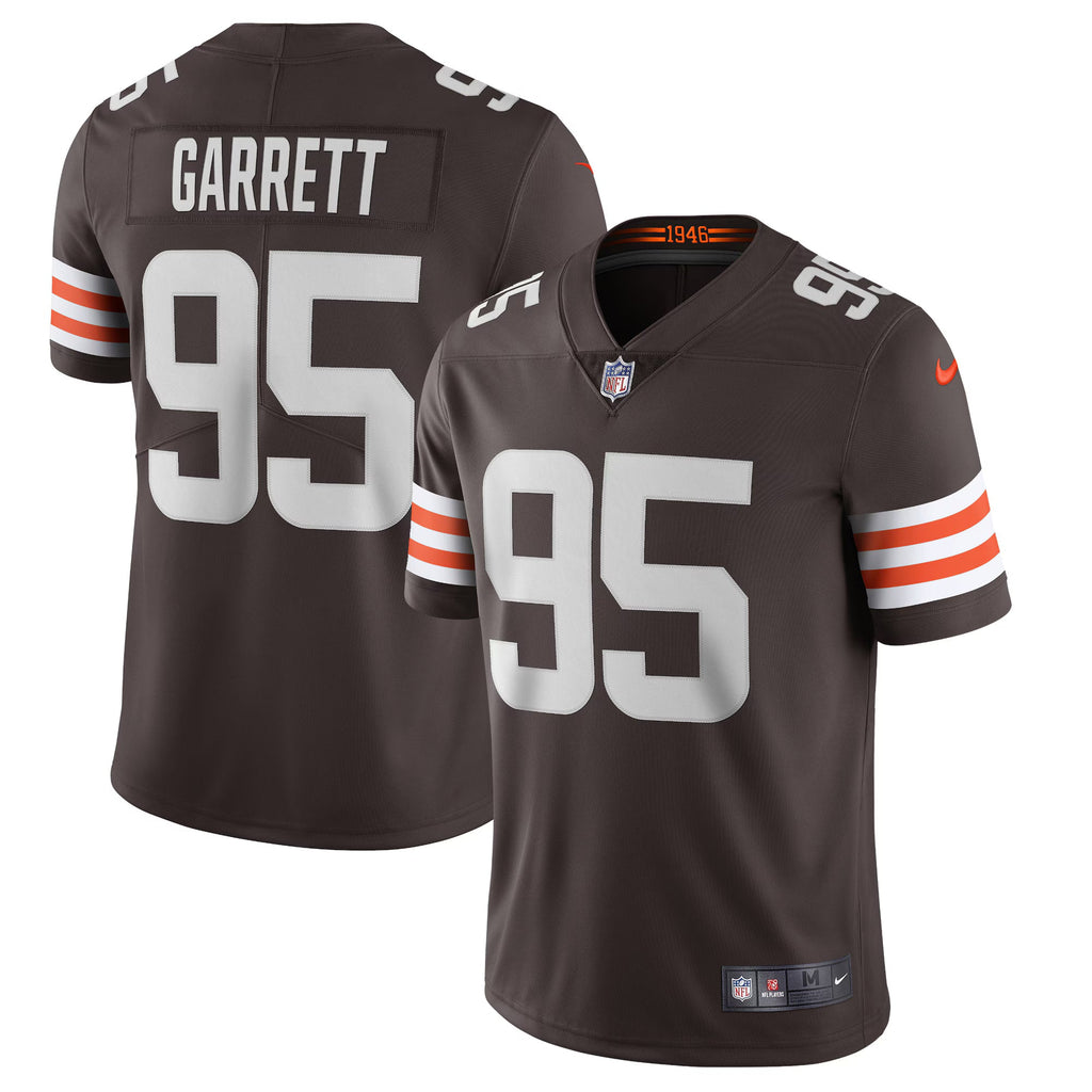 Cleveland Browns Myles Garrett Brown Vapor Limited Jersey