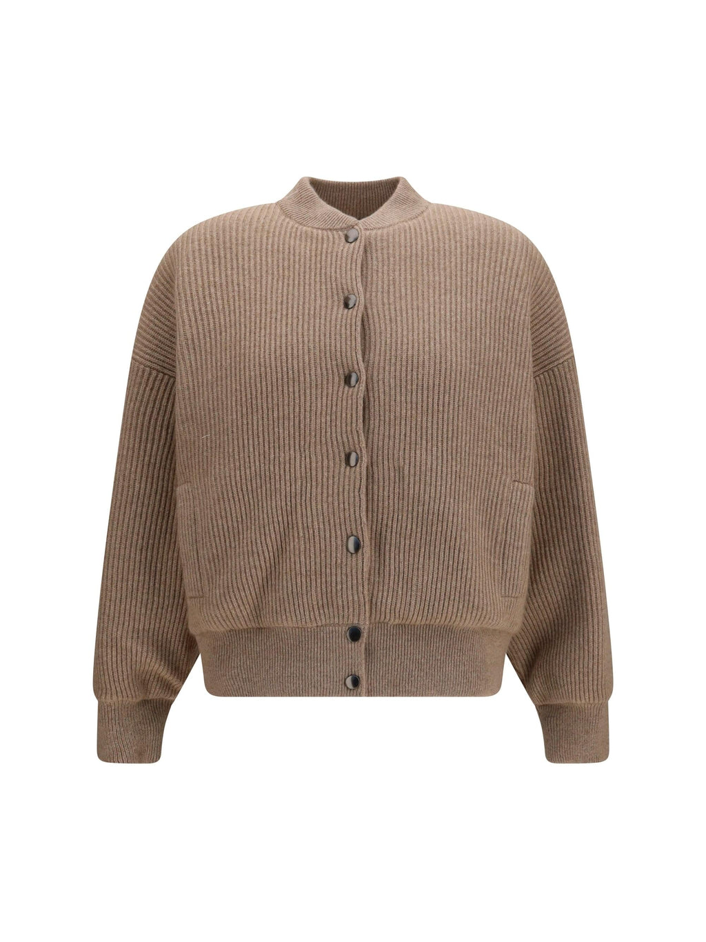 Brunello Cucinelli Women Ribbed Cashmere Bomber