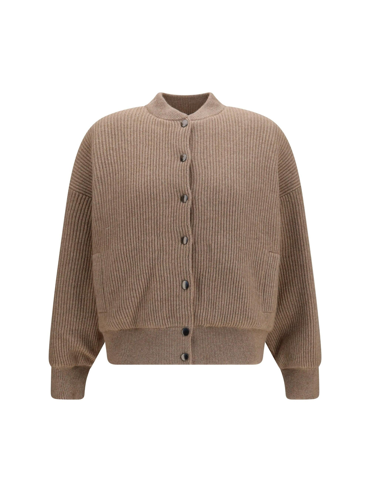Brunello Cucinelli Women Ribbed Cashmere Bomber