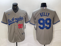 Men's Los Angeles Dodgers Joe Kelly #99 Gray Replica Game jersey