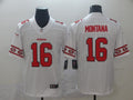 Men's San Francisco 49ers Joe Montana #16 White Authentic Game jersey