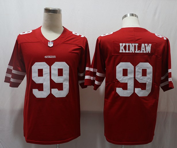 Men's San Francisco 49ers Javon Kinlaw #99 Red Game jersey