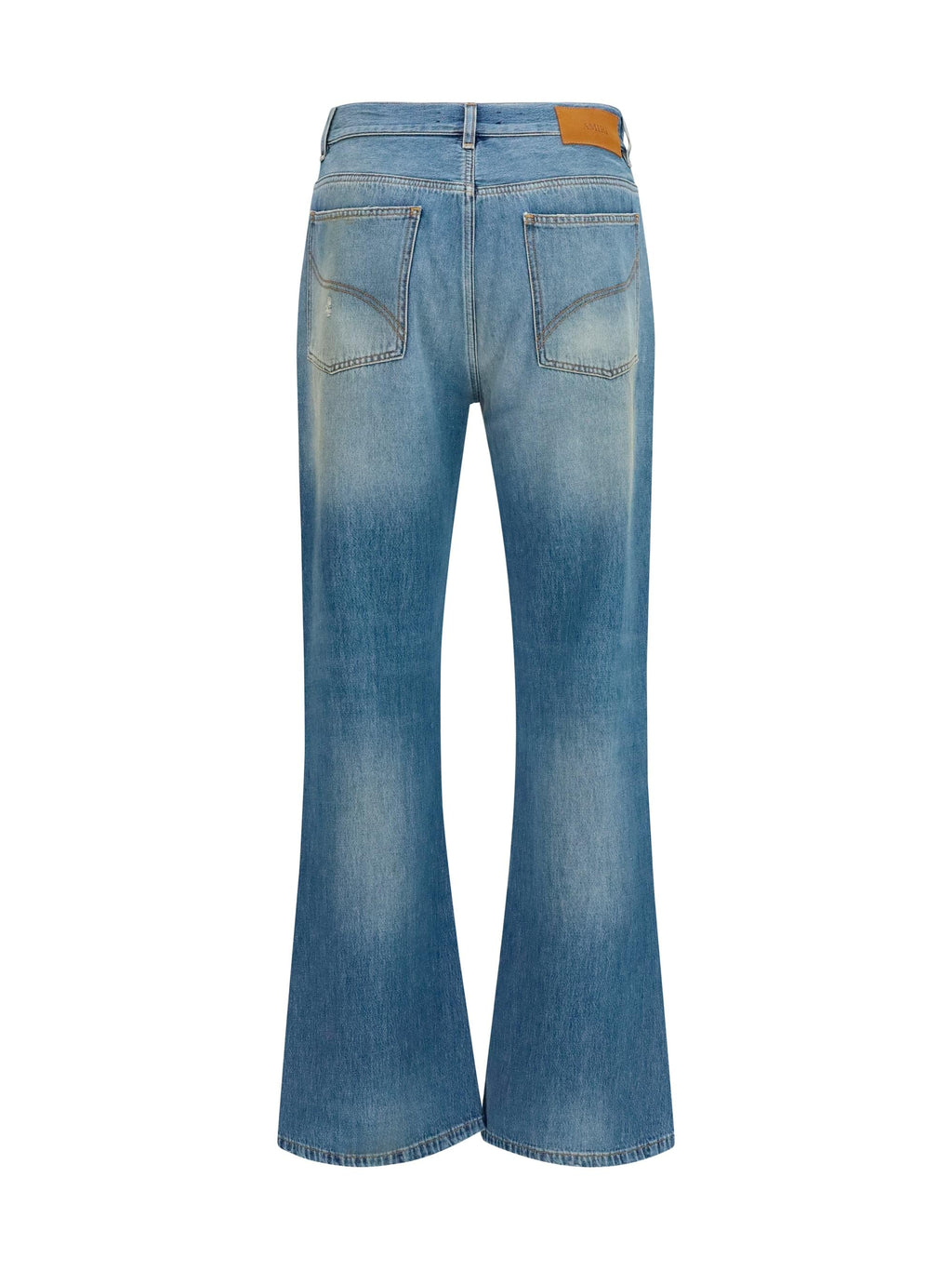Amiri Men Slash Flared Distressed Jeans