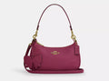NWT Coach Teri Shoulder/ Crossbody Bag With Bow Charm In Pink