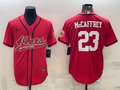 Men's San Francisco 49ers Christian McCaffrey #23 Red Game jersey Joint Edition