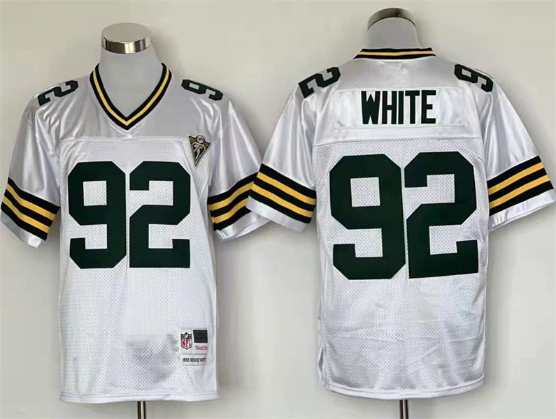 Men's Green Bay Packers Reggie White Mitchell & Ness White Legacy Replica Player jersey
