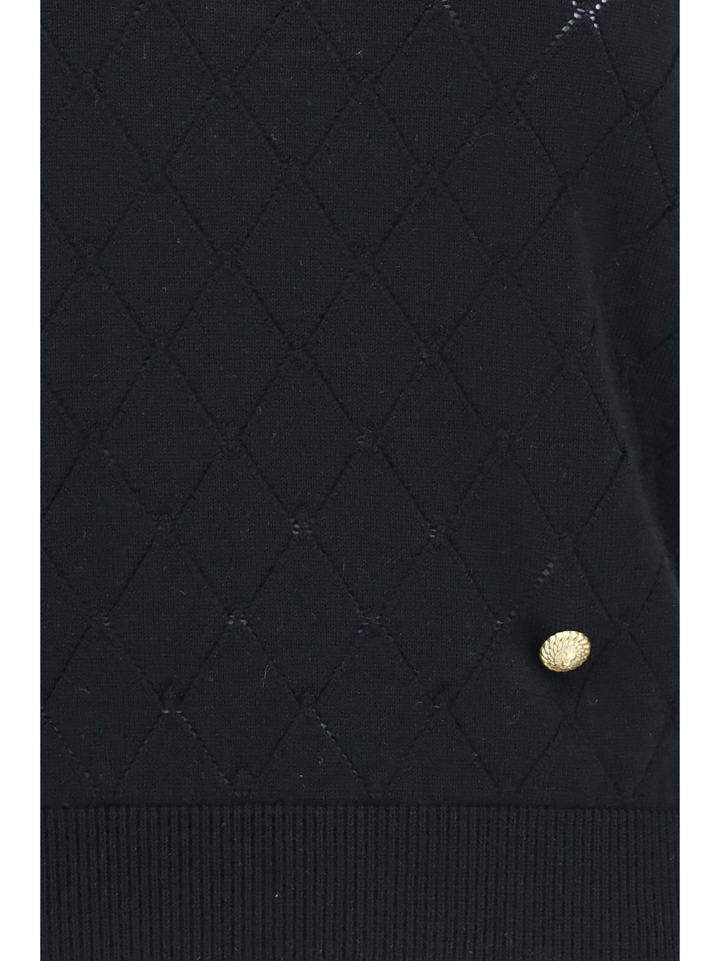 Balmain Women Sleeveless Wool Crewneck Top