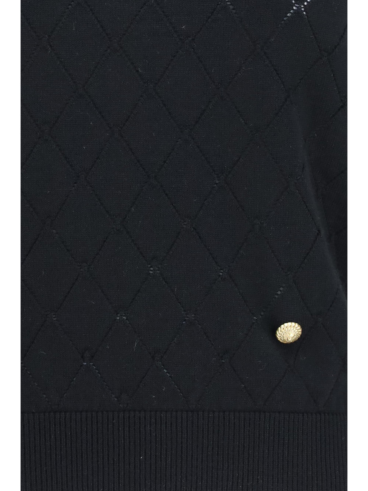 Balmain Women Sleeveless Wool Crewneck Top