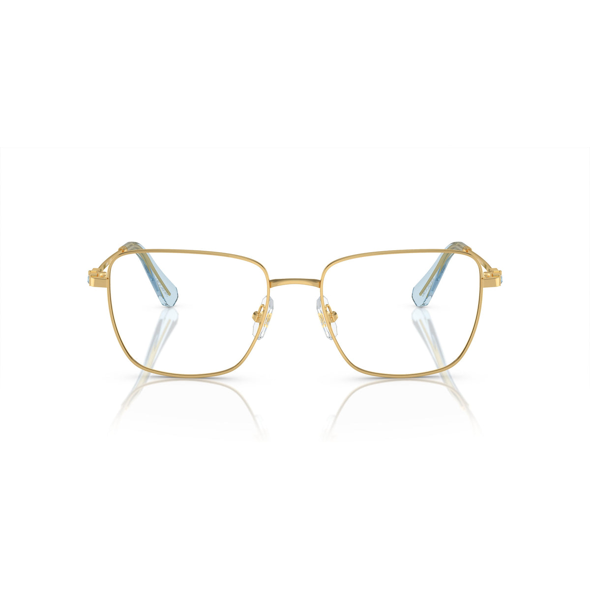 0Sk1003 Delicate Gold Metal Frame Sunglasses with Gradient Temples