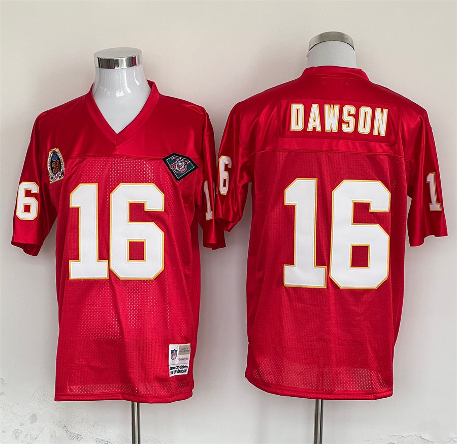 Men's Kansas City Chiefs Len Dawson Mitchell & Ness Red Legacy Replica jersey